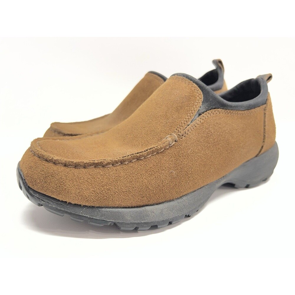 Lands’ End Suede Slip On Comfort Shoes Women’s Size 9 Brown